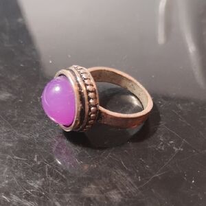 Elegant Purple Stone Ring